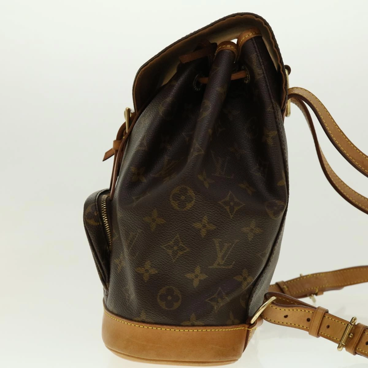 LOUIS VUITTON Monogram Montsouris MM Backpack M51136 LV 40233