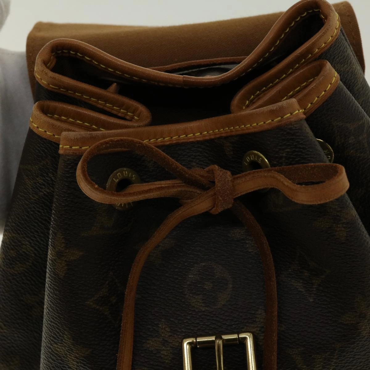 LOUIS VUITTON Monogram Montsouris MM Backpack M51136 LV 40233