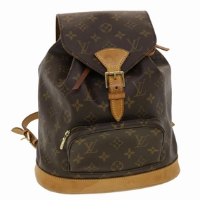 LOUIS VUITTON Monogram Montsouris MM Backpack M51136 LV 40233