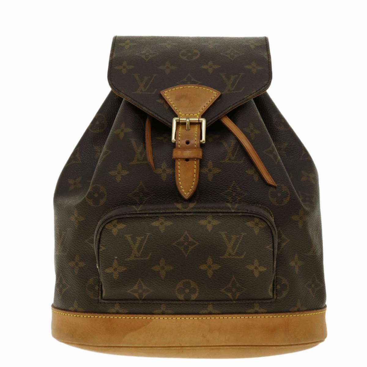 LOUIS VUITTON Monogram Montsouris MM Backpack M51136 LV 40233