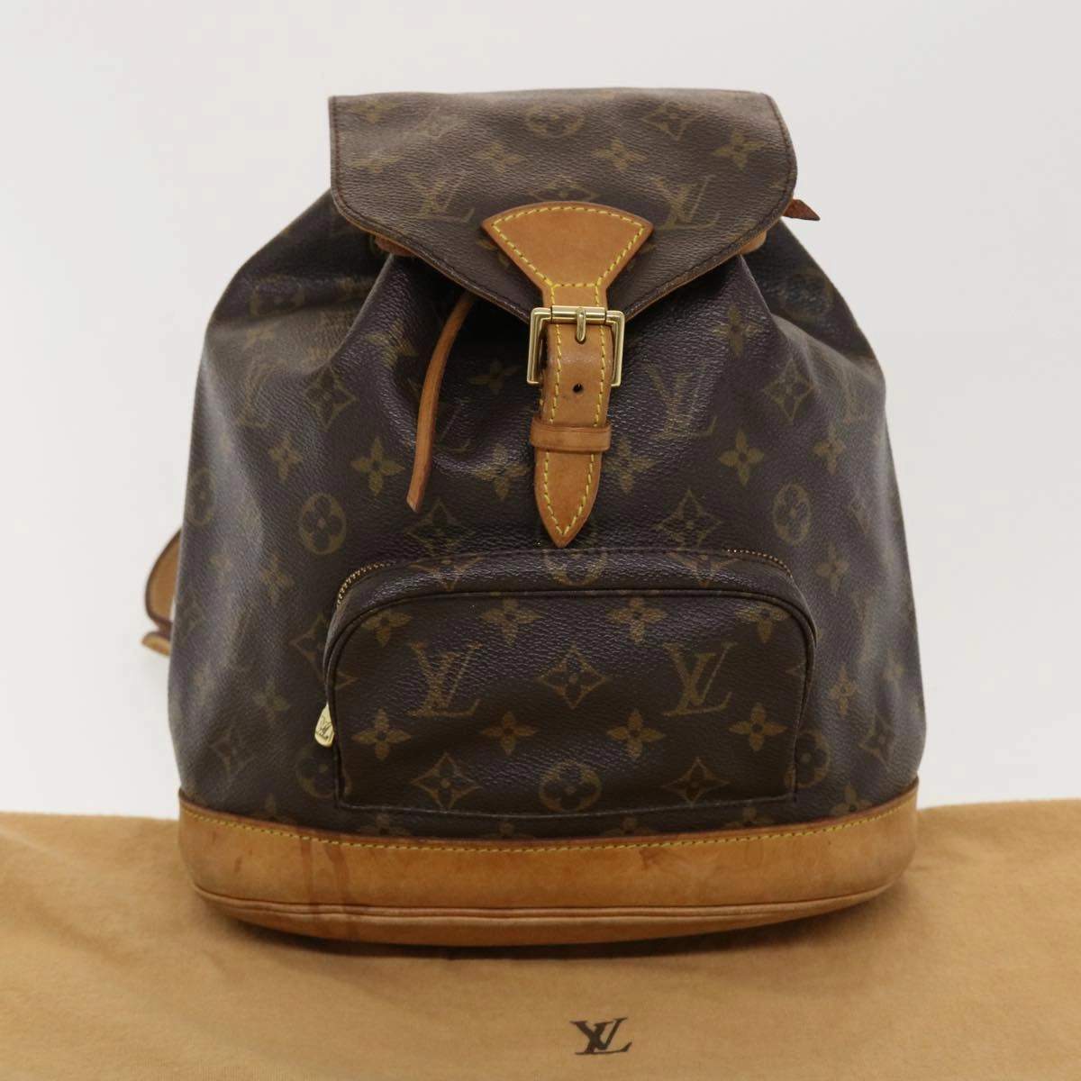 LOUIS VUITTON Monogram Montsouris MM Backpack M51136 LV 41038