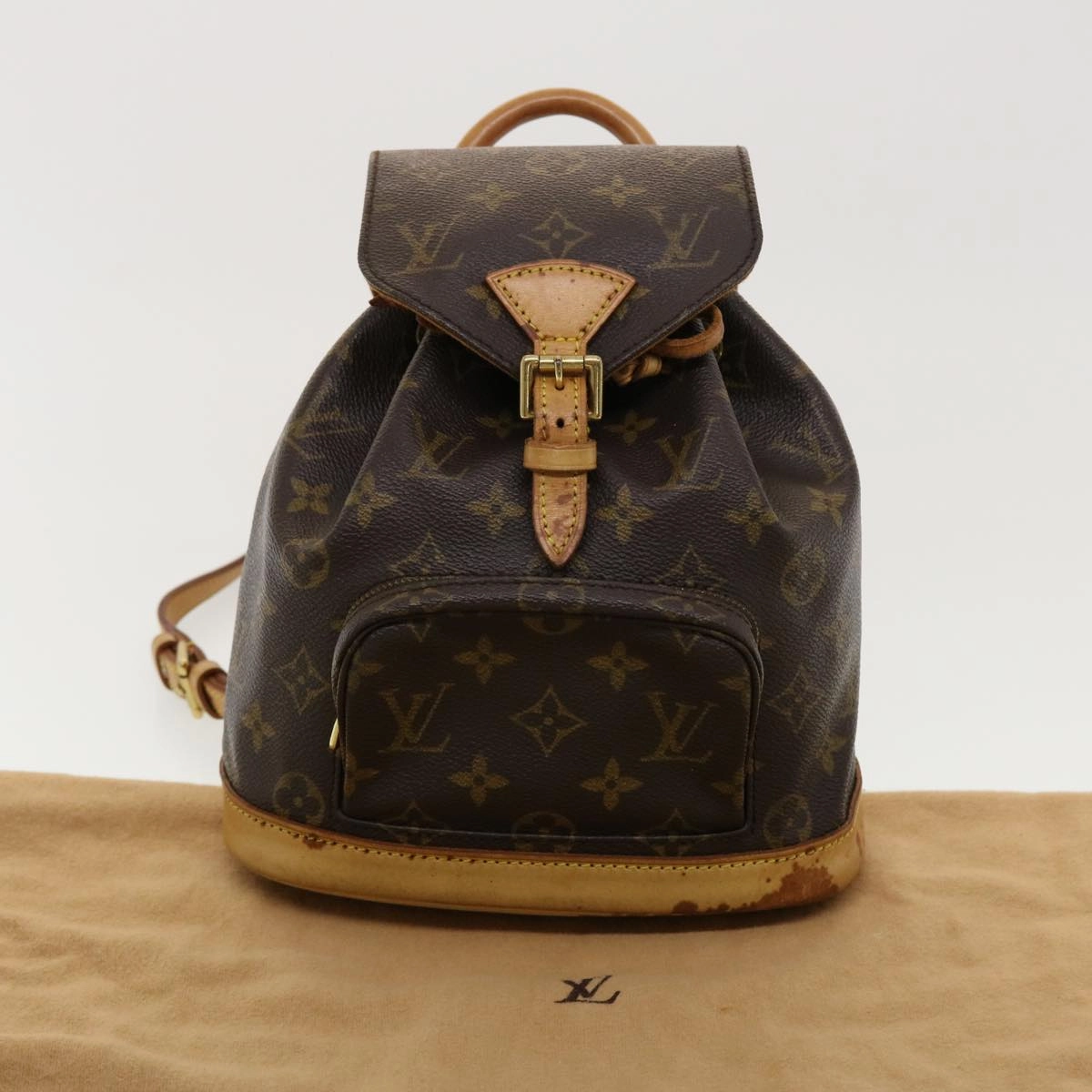 LOUIS VUITTON Monogram Montsouris PM Backpack M51137 LV 41108