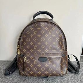 Louis Vuitton Monogram Palm Springs Backpack Brown Medium