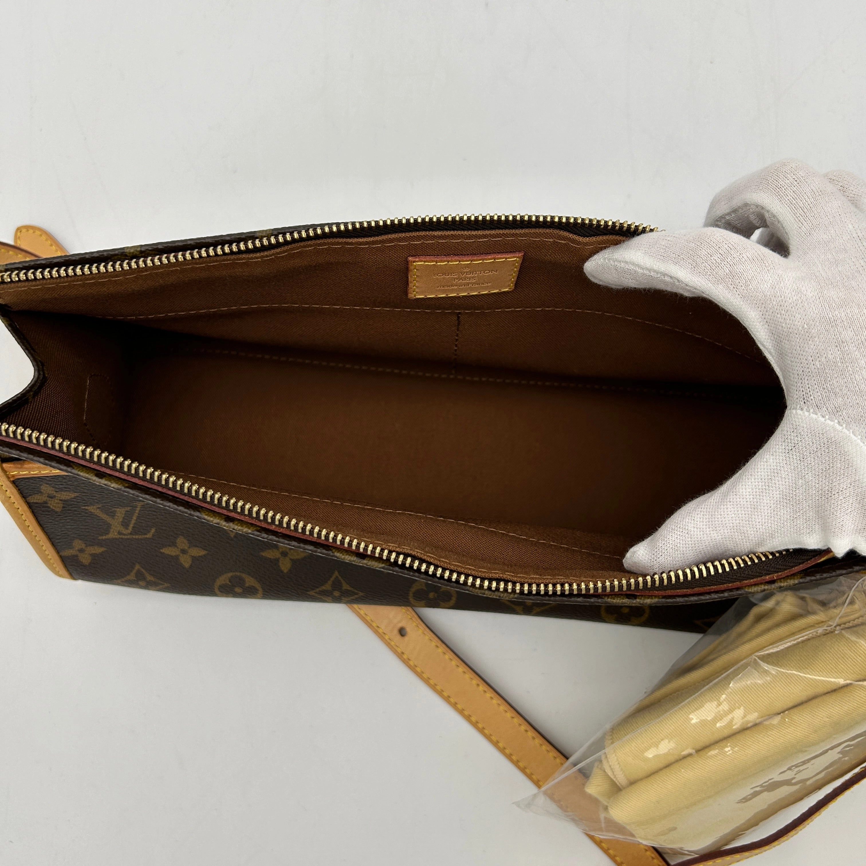 Louis Vuitton Monogram Popincourt Crossbody Bag Brown Small