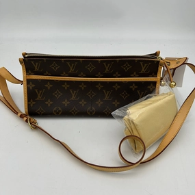 Louis Vuitton Monogram Popincourt Crossbody Bag Brown Small