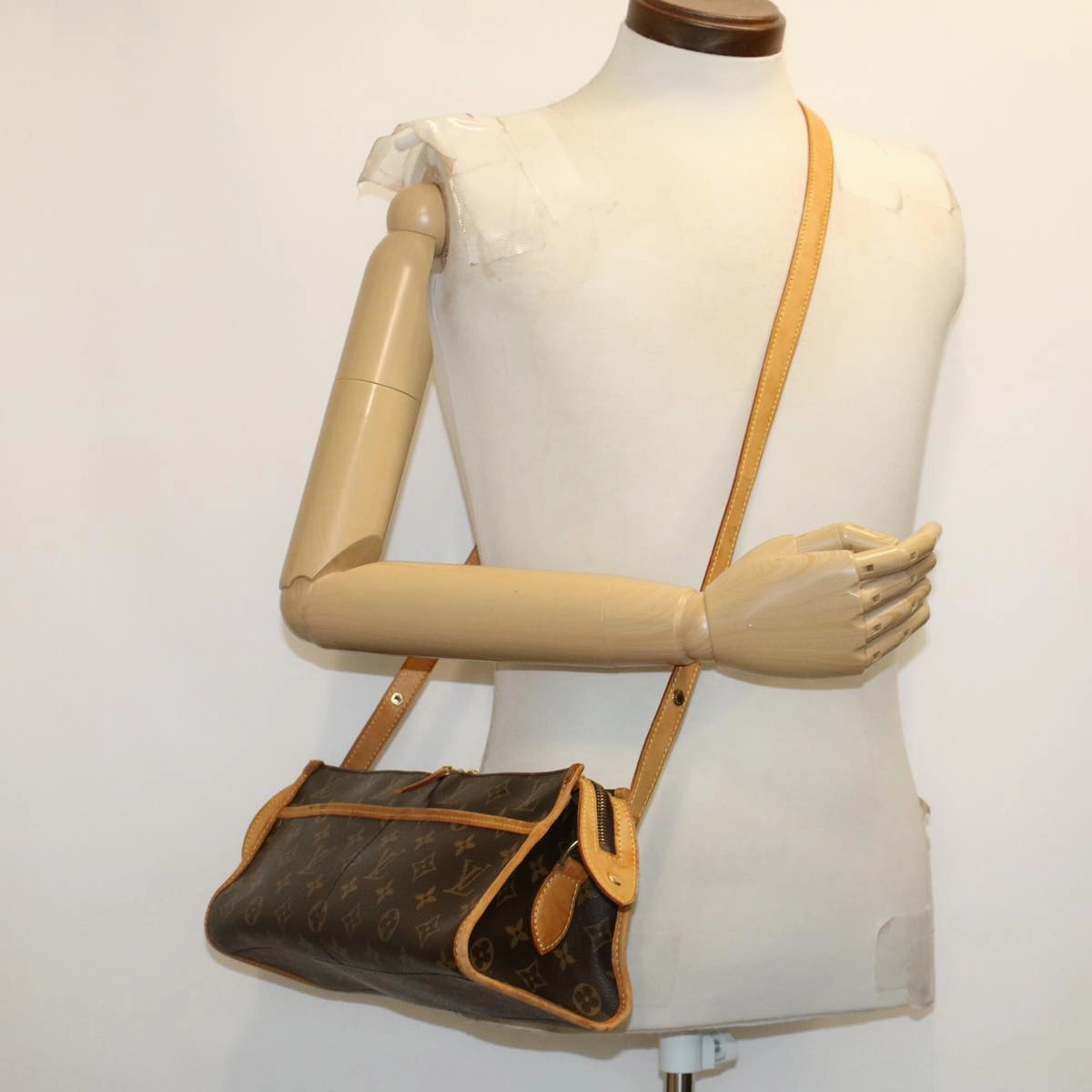 LOUIS VUITTON Monogram Popincourt Long Shoulder Bag M40008 LV 41013