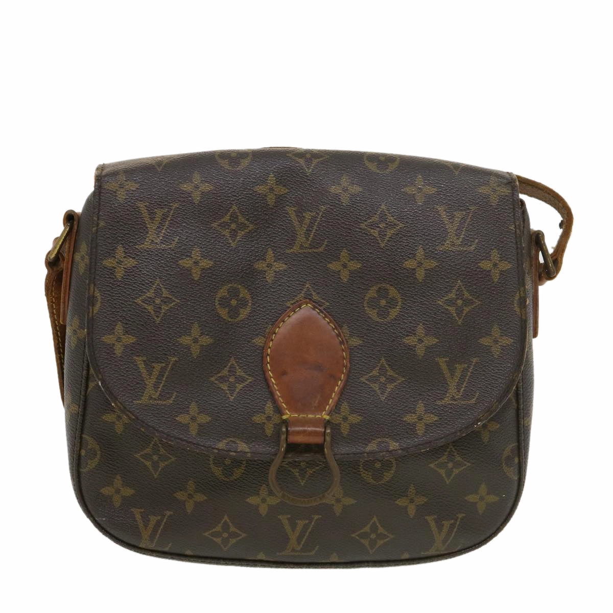 LOUIS VUITTON Monogram Saint Cloud GM Shoulder Bag M51242 LV tb574