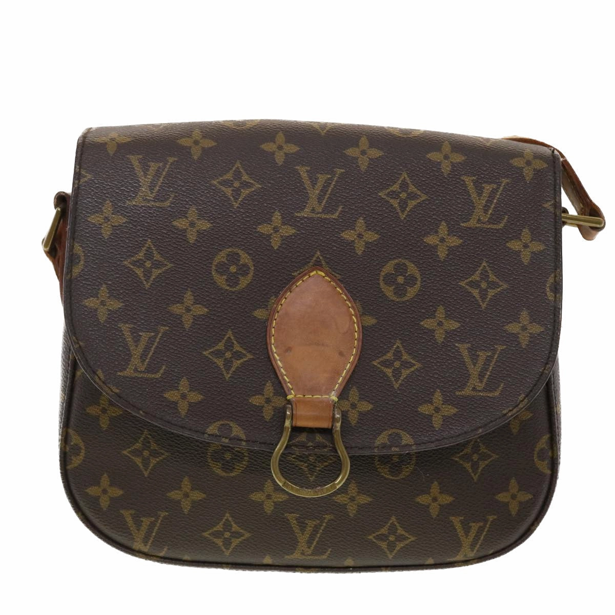 LOUIS VUITTON Monogram Saint Cloud GM Shoulder Bag M51242 LV yk6377