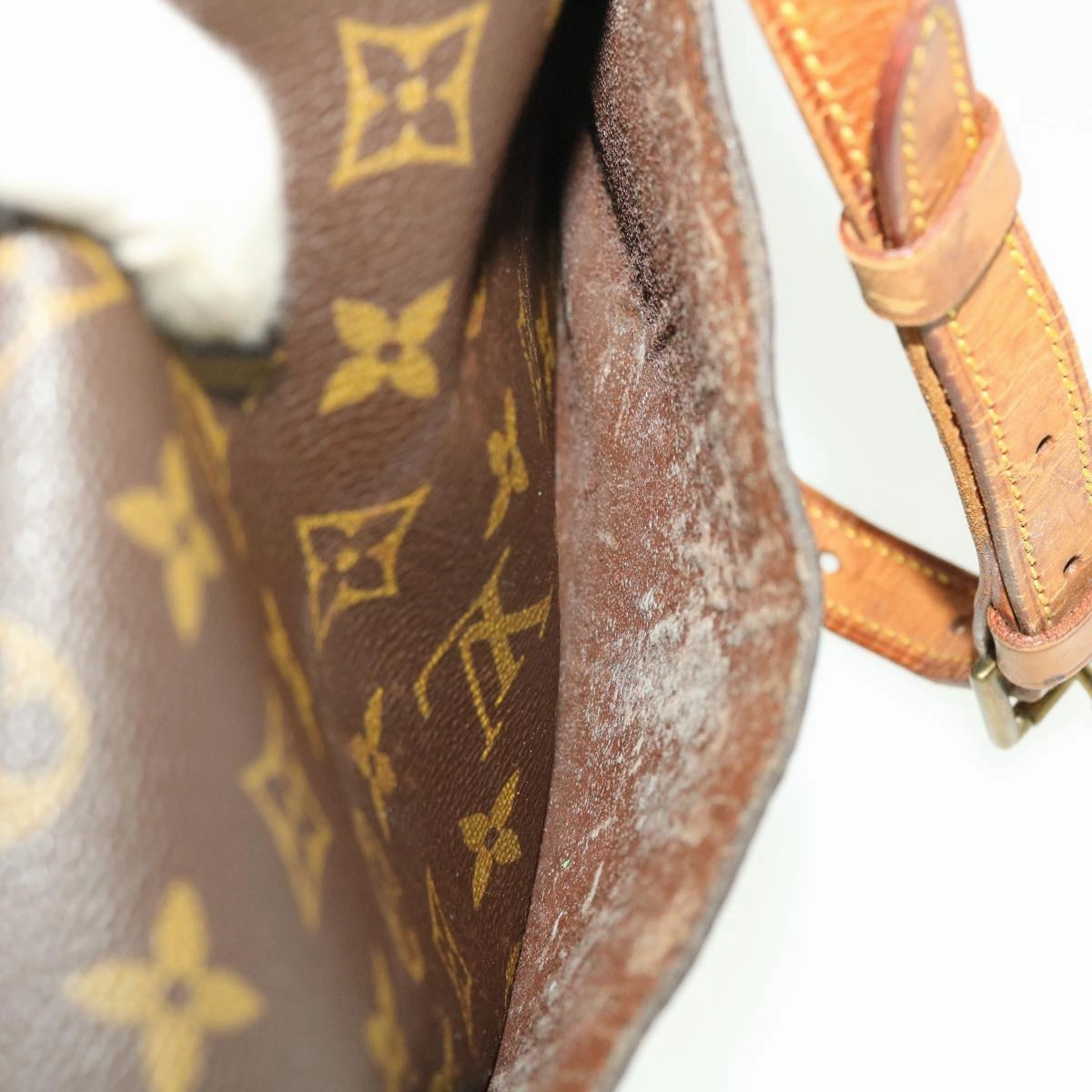 LOUIS VUITTON Monogram Saint Cloud GM Shoulder Bag M51242 LV yk6377