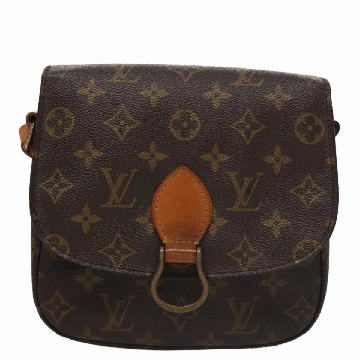 LOUIS VUITTON Monogram Saint Cloud MM Shoulder Bag M51243 LV 107094