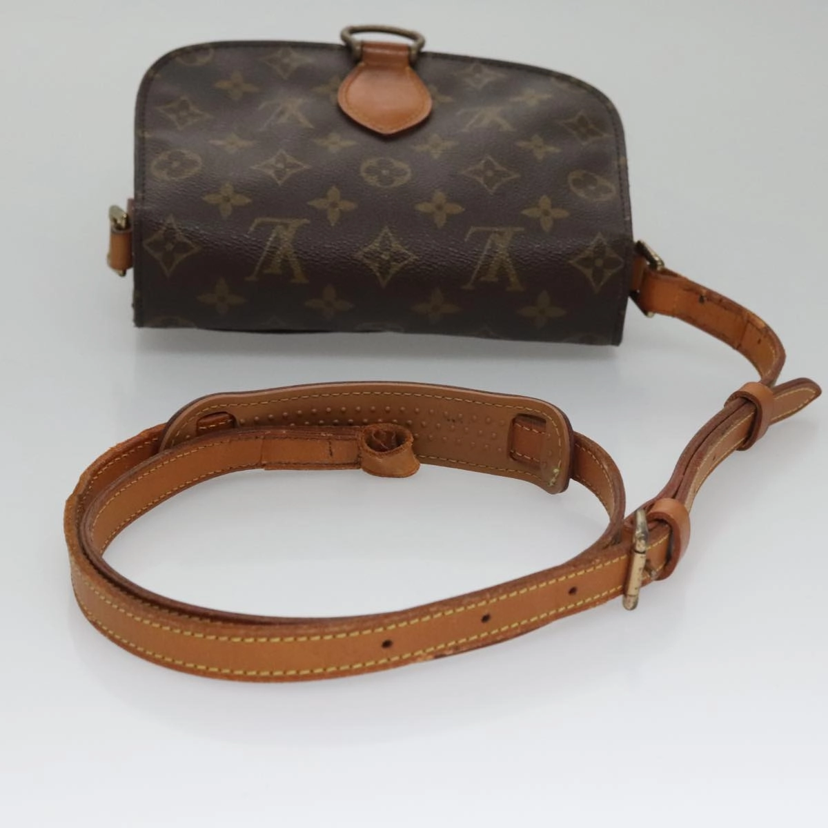 LOUIS VUITTON Monogram Saint Cloud MM Shoulder Bag M51243 LV 107094