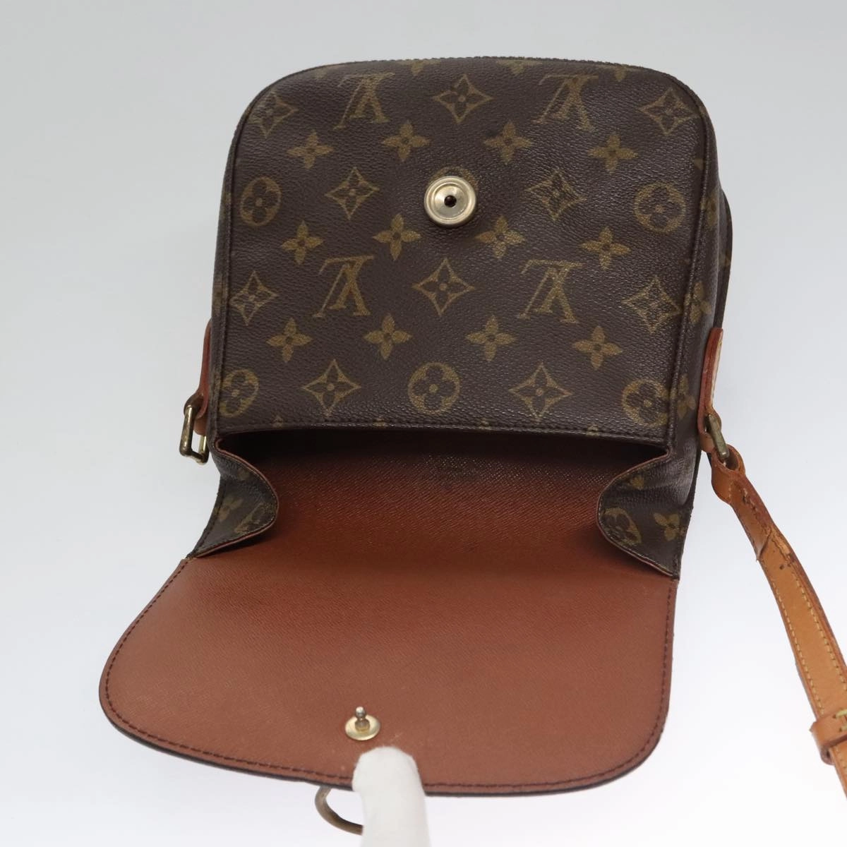 LOUIS VUITTON Monogram Saint Cloud MM Shoulder Bag M51243 LV 107094