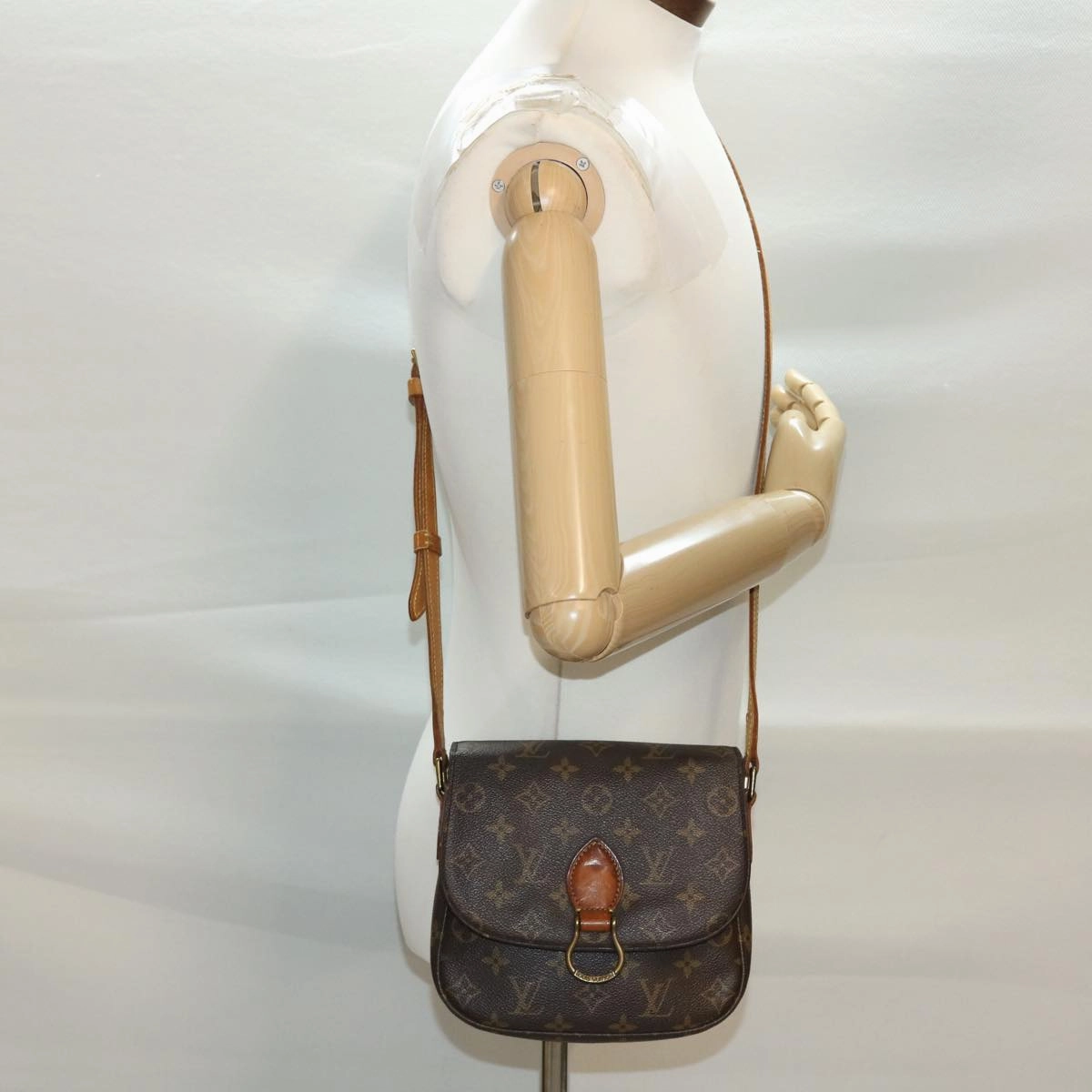 LOUIS VUITTON Monogram Saint Cloud PM Shoulder Bag M51244 LV bs4947