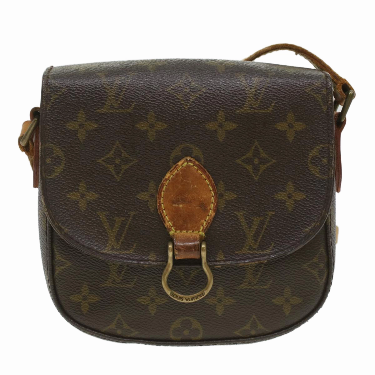 LOUIS VUITTON Monogram Saint Cloud PM Shoulder Bag M51244 LV rd4322