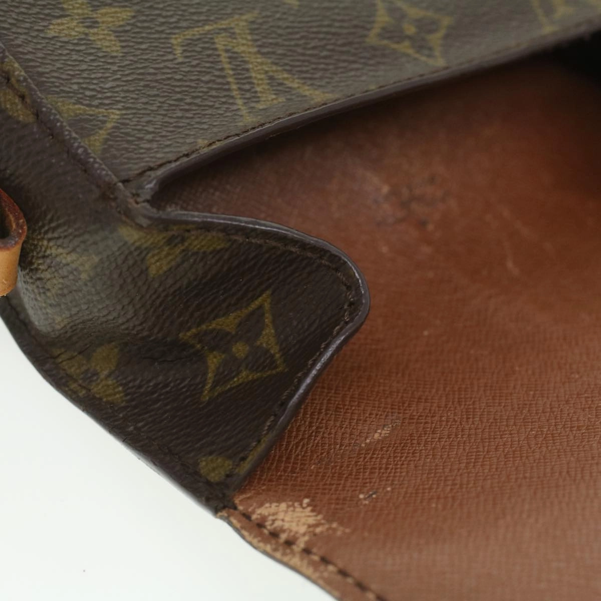 LOUIS VUITTON Monogram Saint Cloud PM Shoulder Bag M51244 LV rd4322