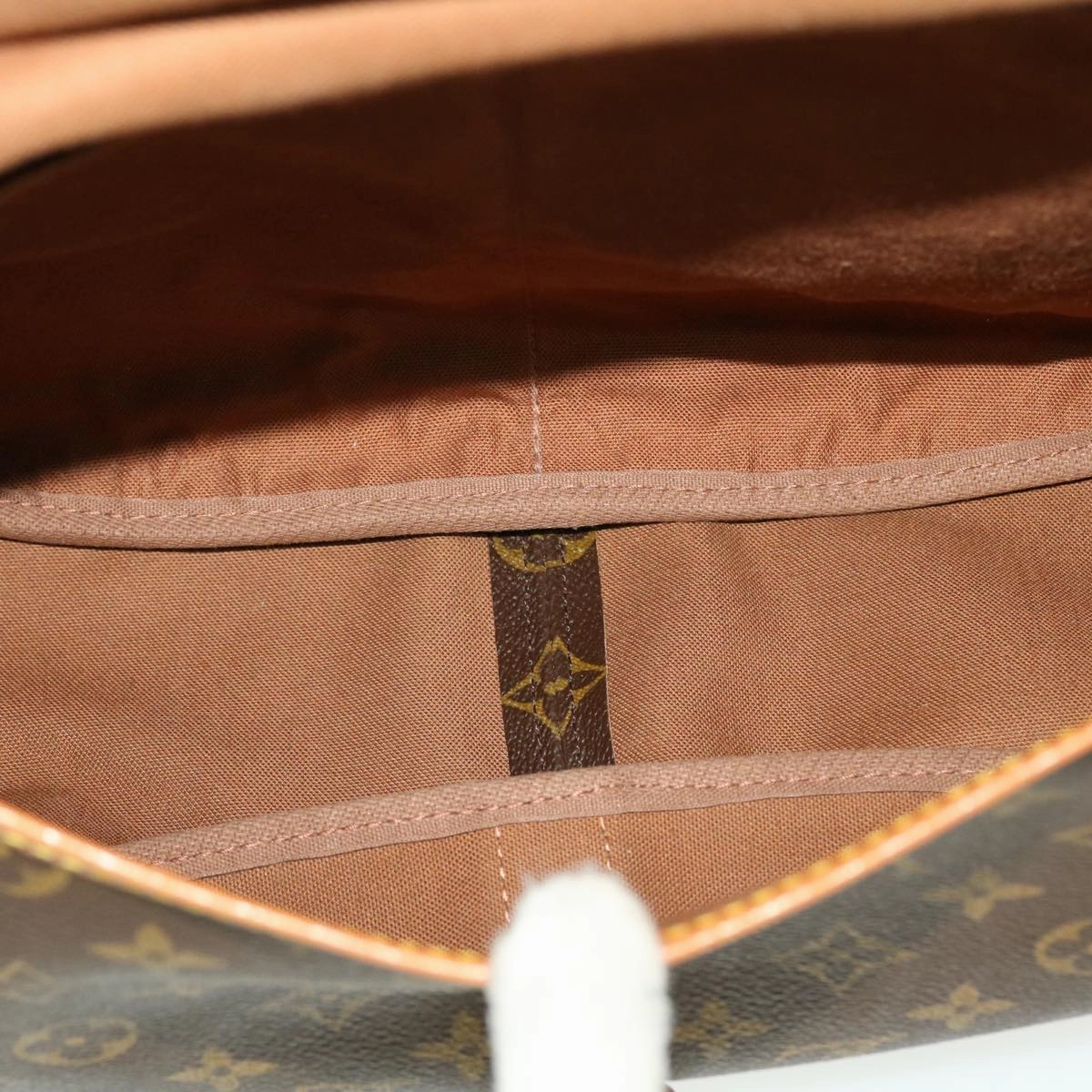 LOUIS VUITTON Monogram Saumur 35 Shoulder Bag M42254 LV 41101