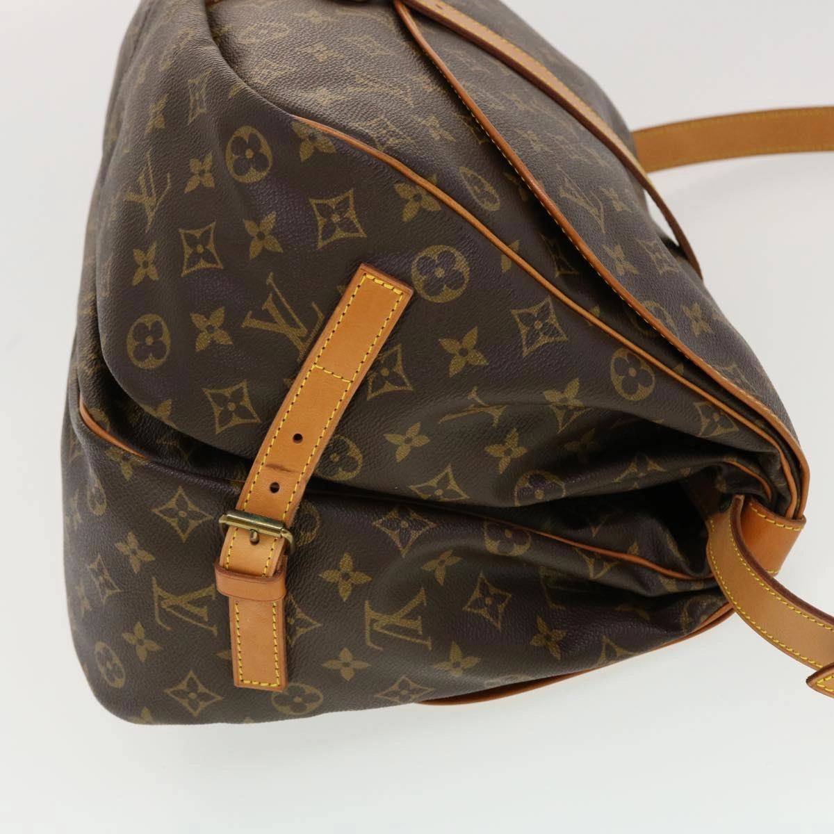 LOUIS VUITTON Monogram Saumur 35 Shoulder Bag M42254 LV 41101