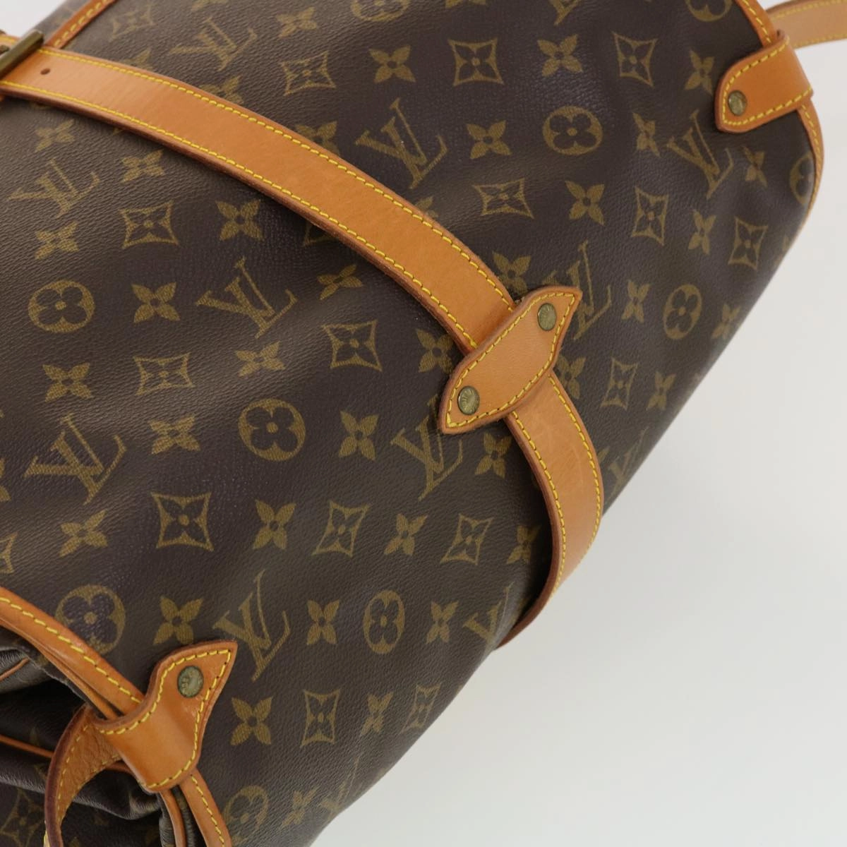 LOUIS VUITTON Monogram Saumur 35 Shoulder Bag M42254 LV 41101