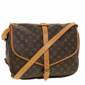 LOUIS VUITTON Monogram Saumur 35 Shoulder Bag M42254 LV 41101
