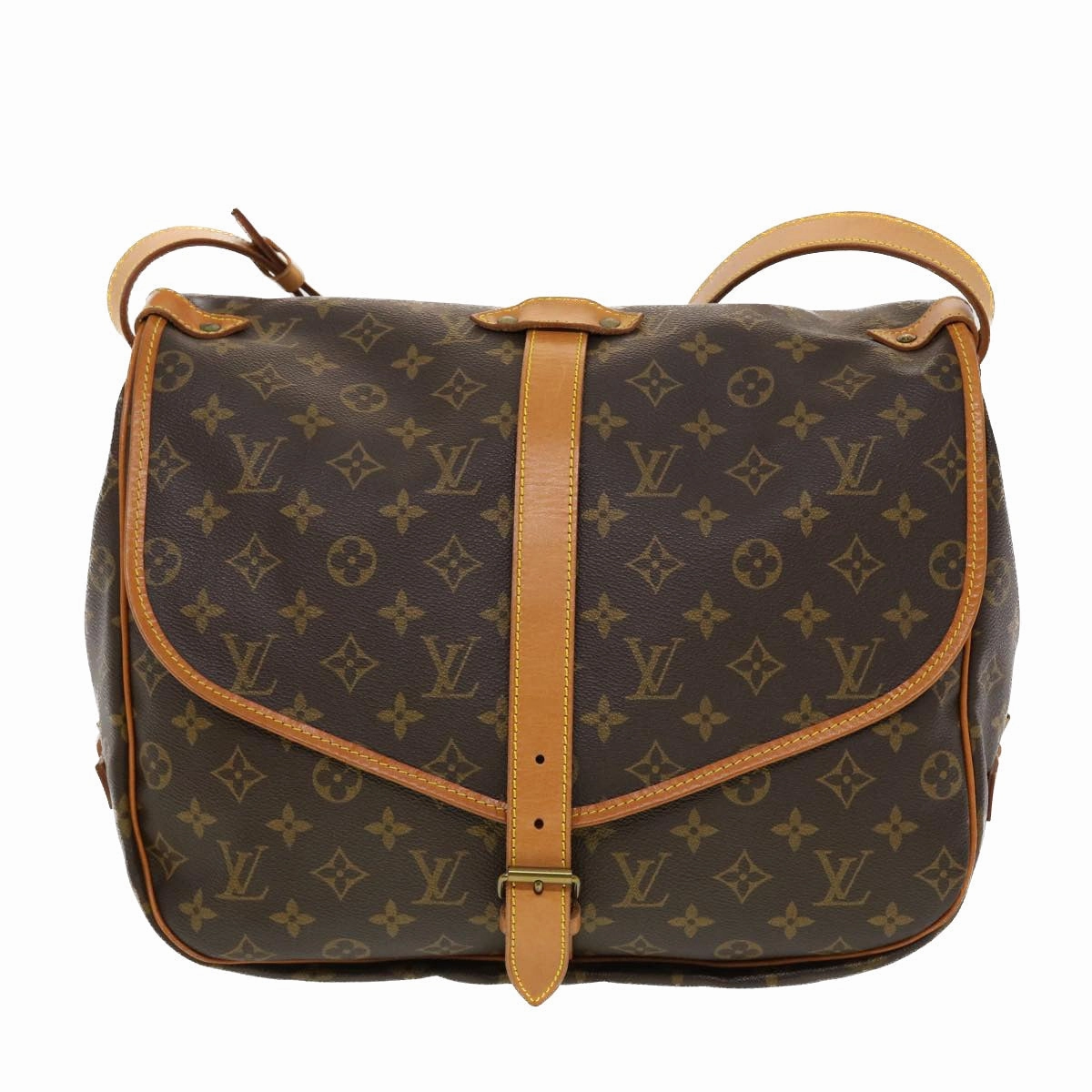 LOUIS VUITTON Monogram Saumur 35 Shoulder Bag M42254 LV 41101