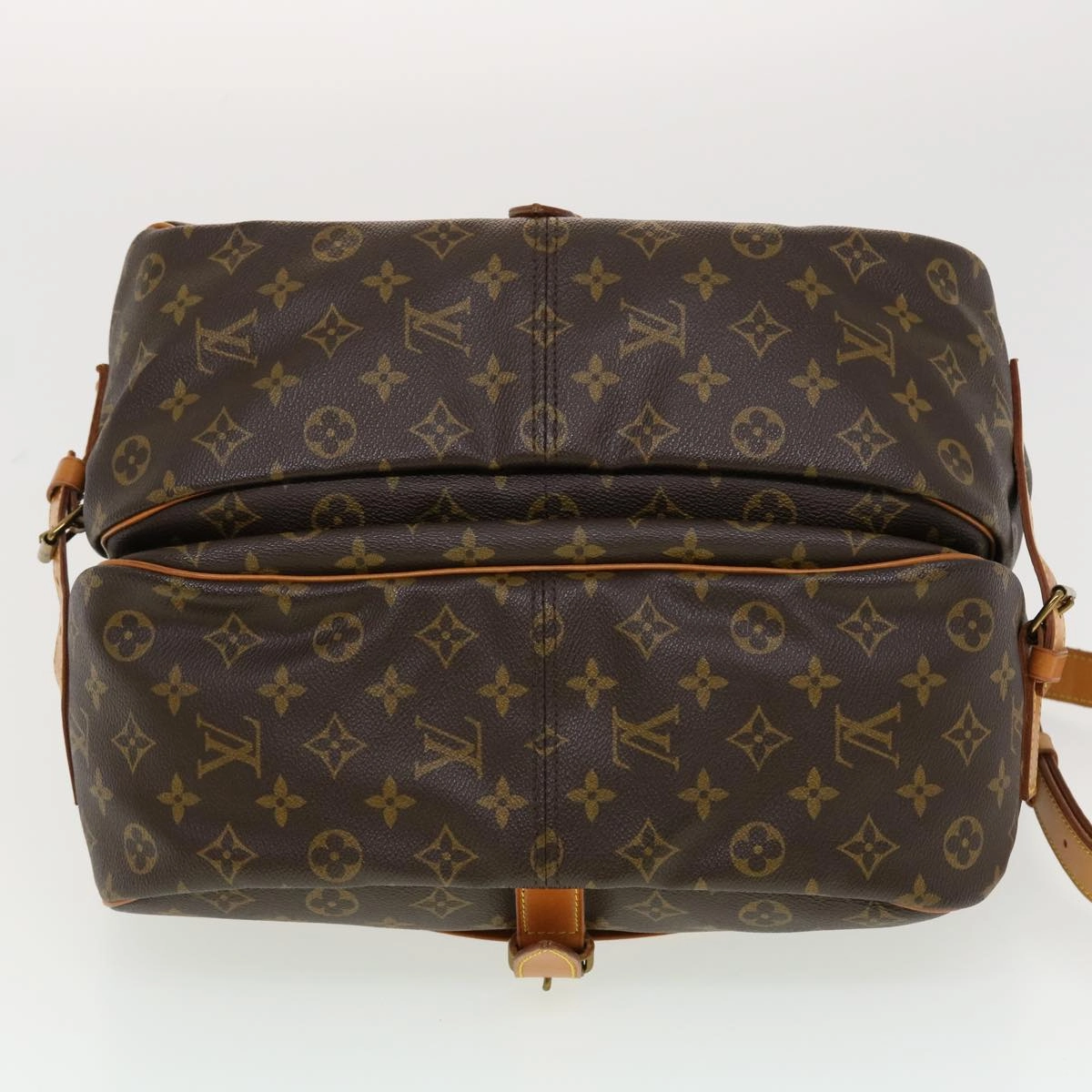 LOUIS VUITTON Monogram Saumur 35 Shoulder Bag M42254 LV 41101