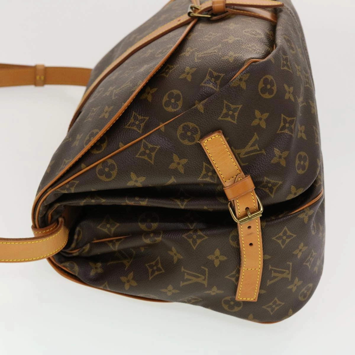 LOUIS VUITTON Monogram Saumur 35 Shoulder Bag M42254 LV 41101