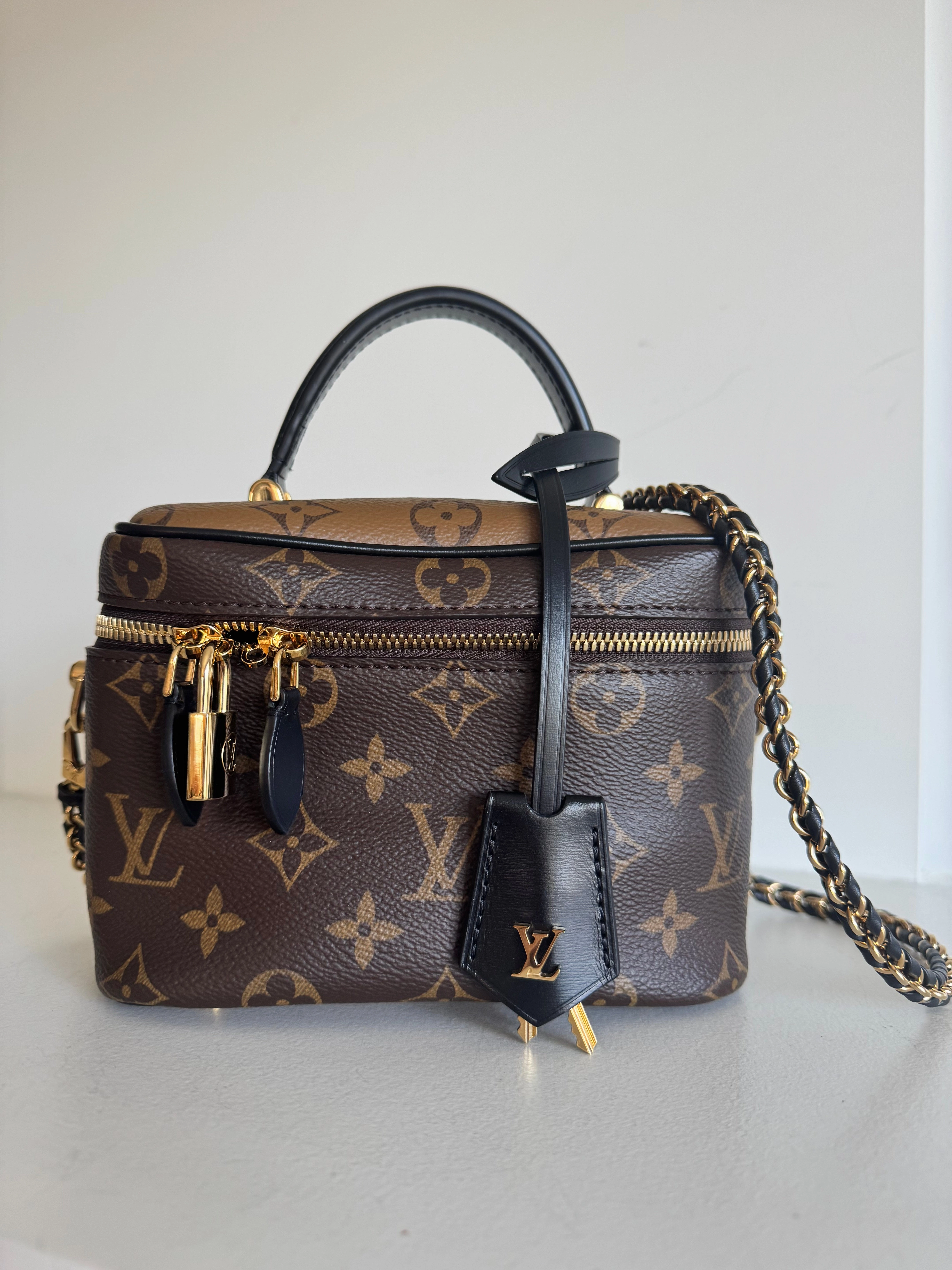 Louis Vuitton Monogram Vanity NV PM Bag Chain Shoulder
