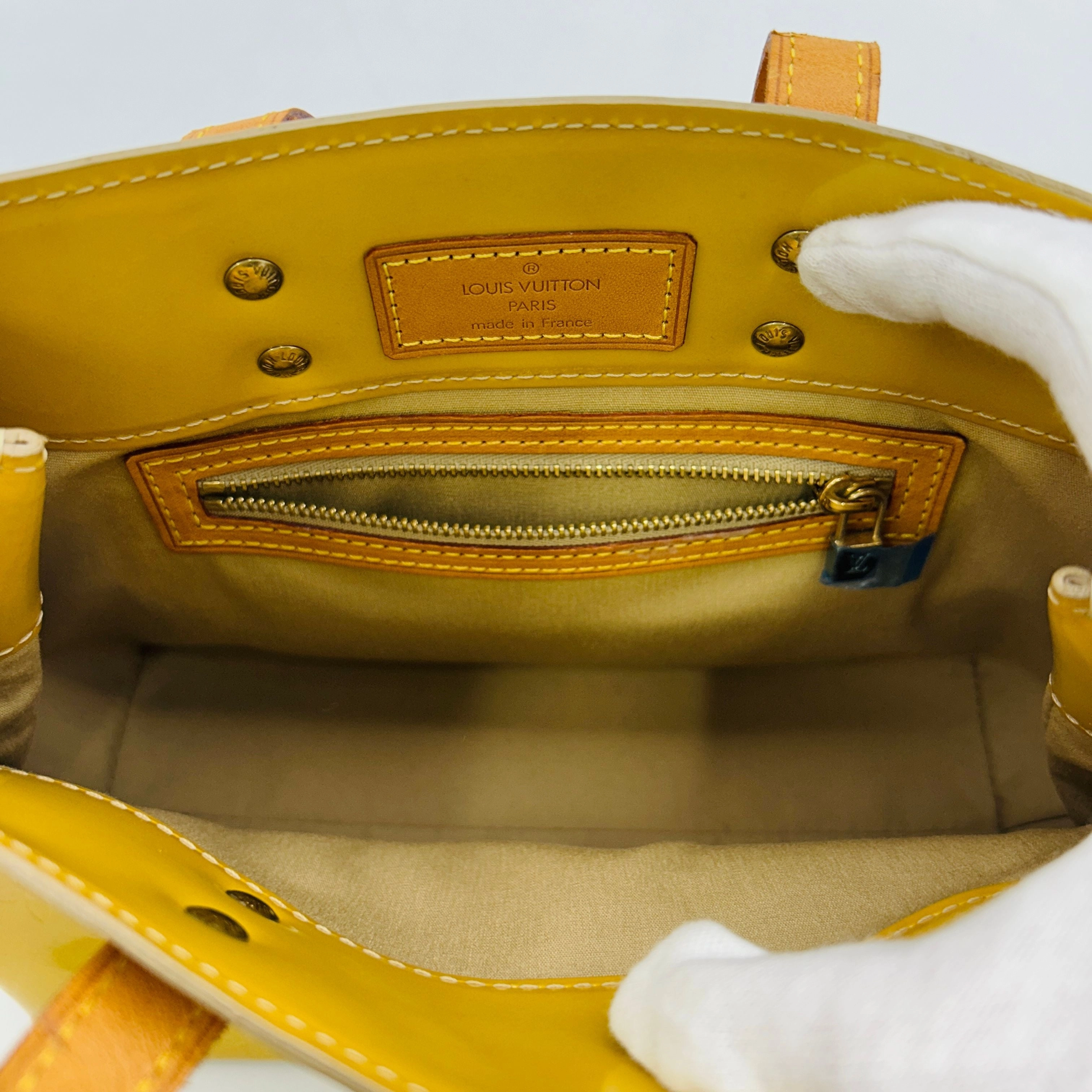 Louis Vuitton Monogram Vernis Colombus Vintage - Yellow Totes, Handbags  B12233TTN4
