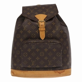 Louis Vuitton Montsouris Brown Canvas Backpack Bag