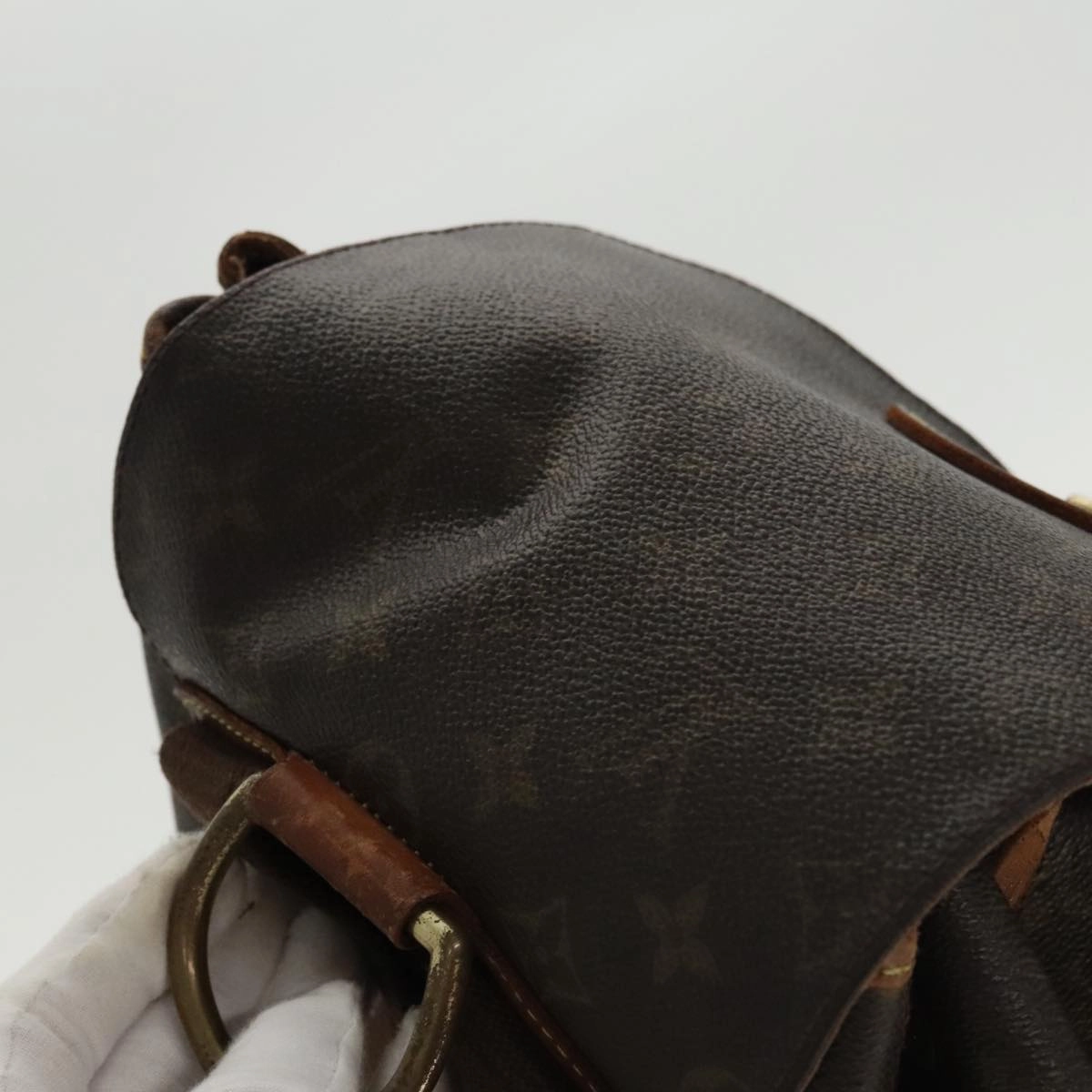 Louis Vuitton Montsouris Gm Black Canvas Backpack Bag