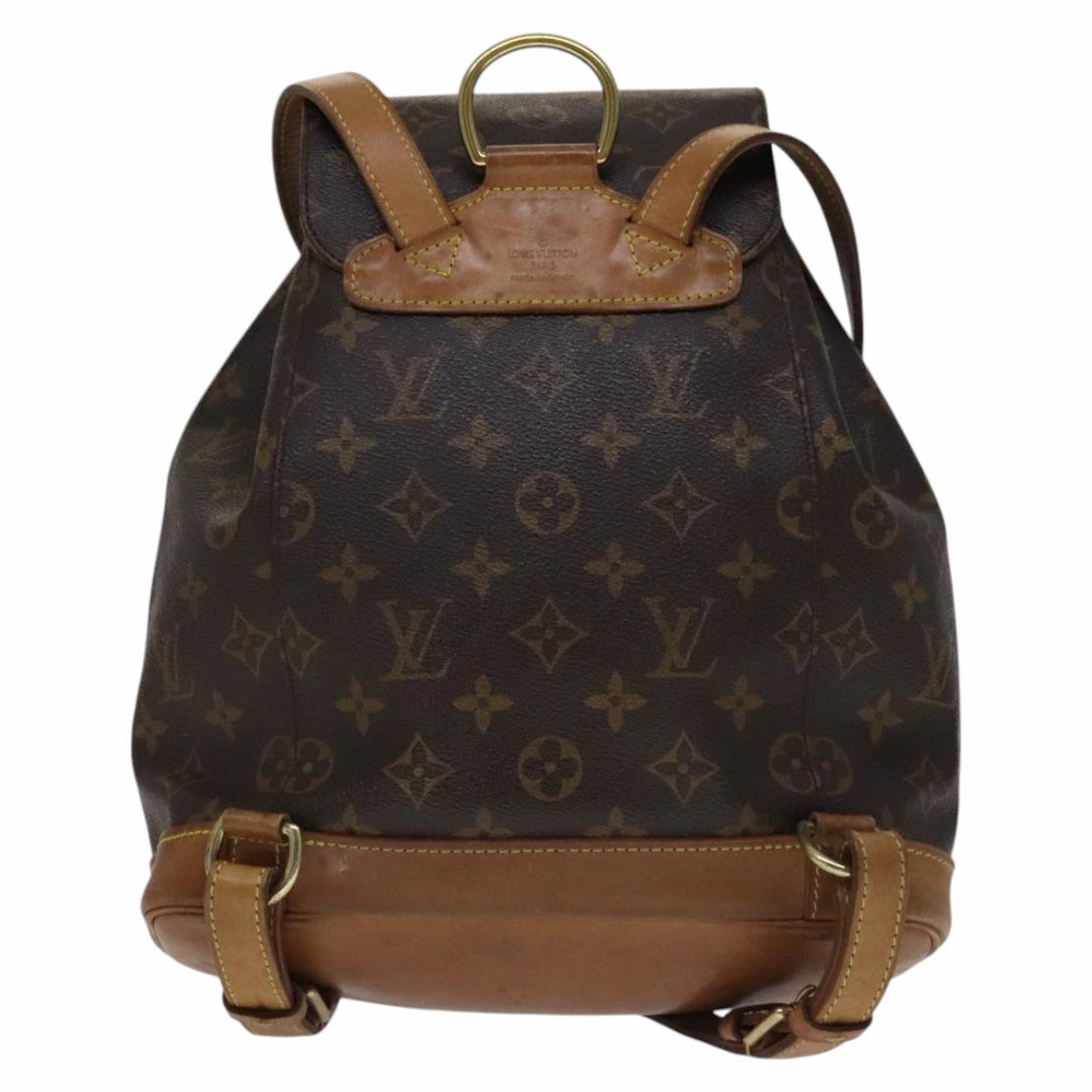 Louis Vuitton Montsouris Mm Brown Canvas Backpack Bag