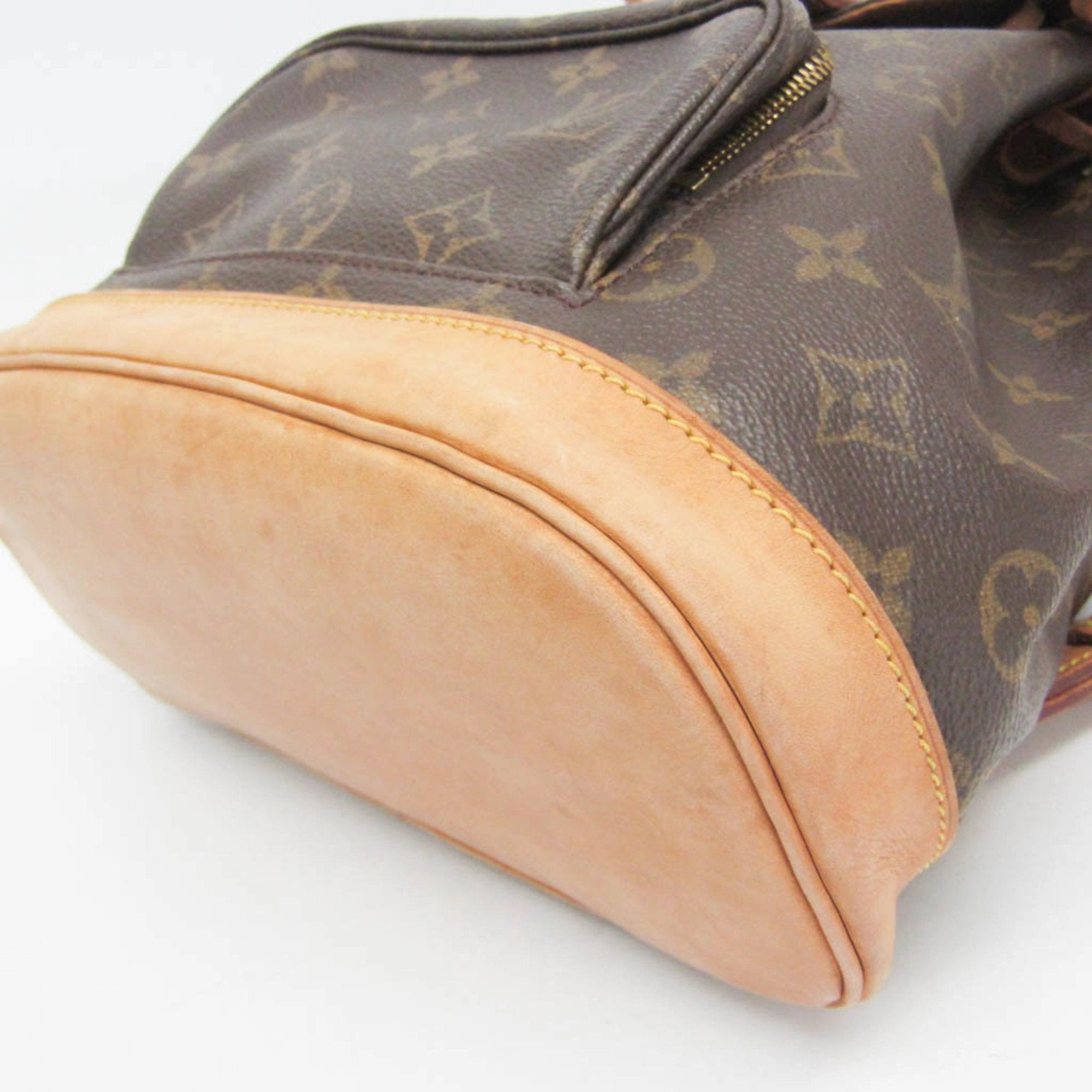 Louis Vuitton Montsouris Mm Brown Canvas Backpack Bag