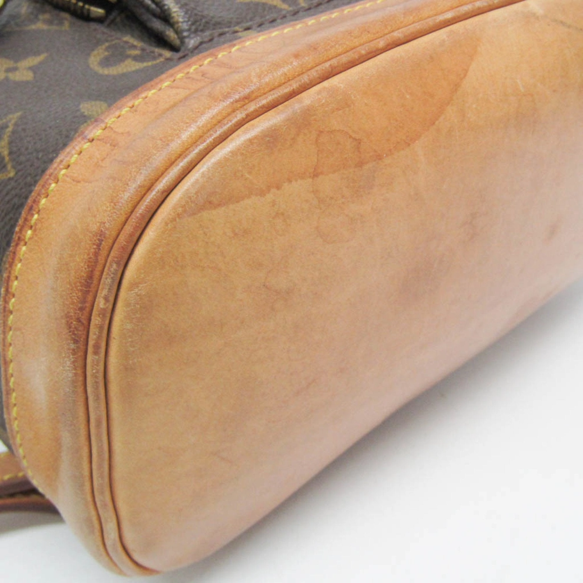 Louis Vuitton Montsouris Mm Brown Canvas Backpack Bag