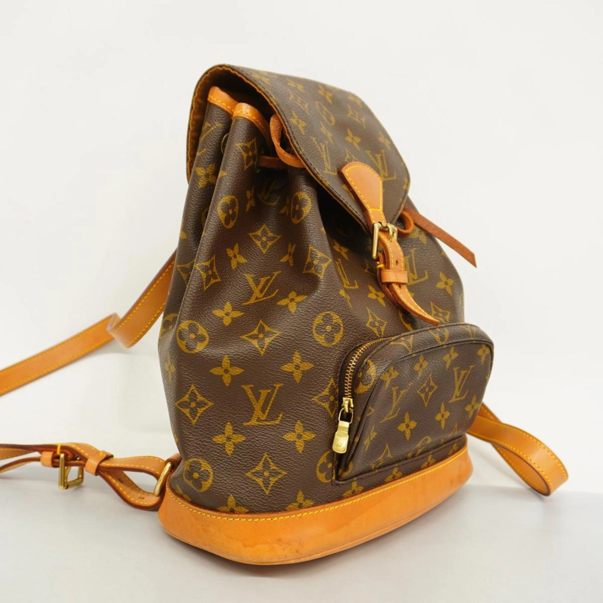 Louis Vuitton Montsouris Mm  Canvas Backpack Bag ()
