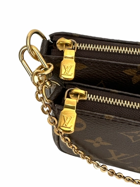 Louis Vuitton Multi Pochette Accessoires Monogram Rose Clair Crossbody Bag