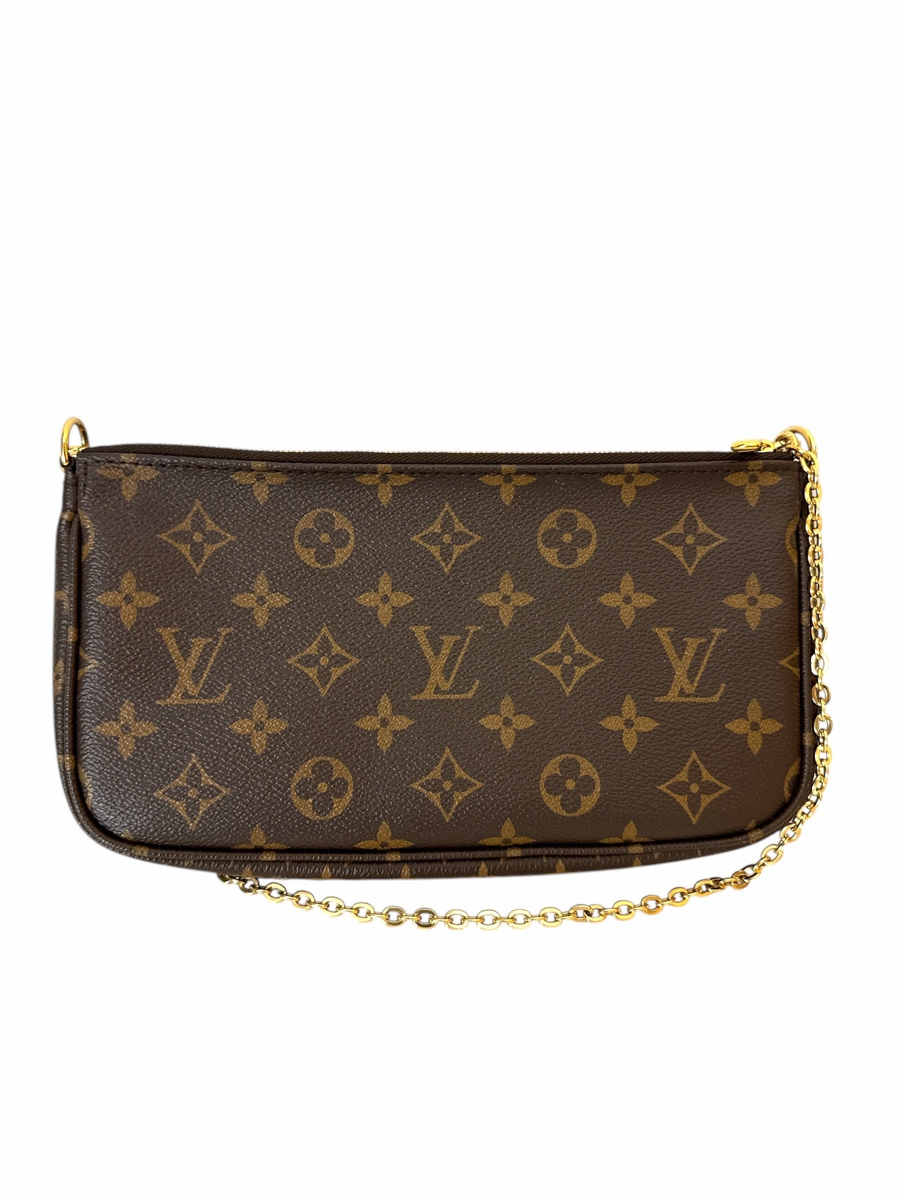 Louis Vuitton Multi Pochette Accessoires Monogram Rose Clair Crossbody Bag