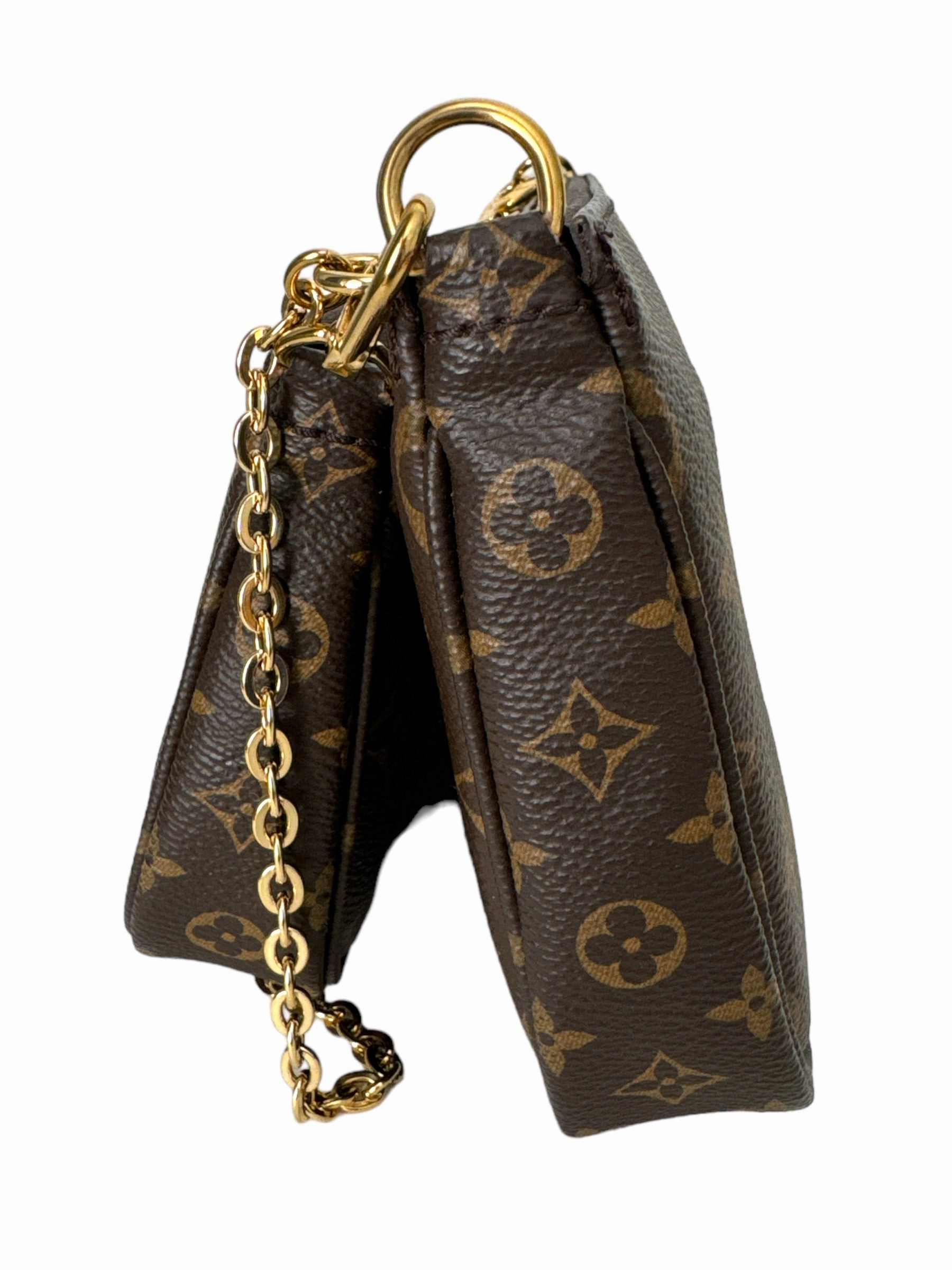Louis Vuitton Multi Pochette Accessoires Monogram Rose Clair Crossbody Bag