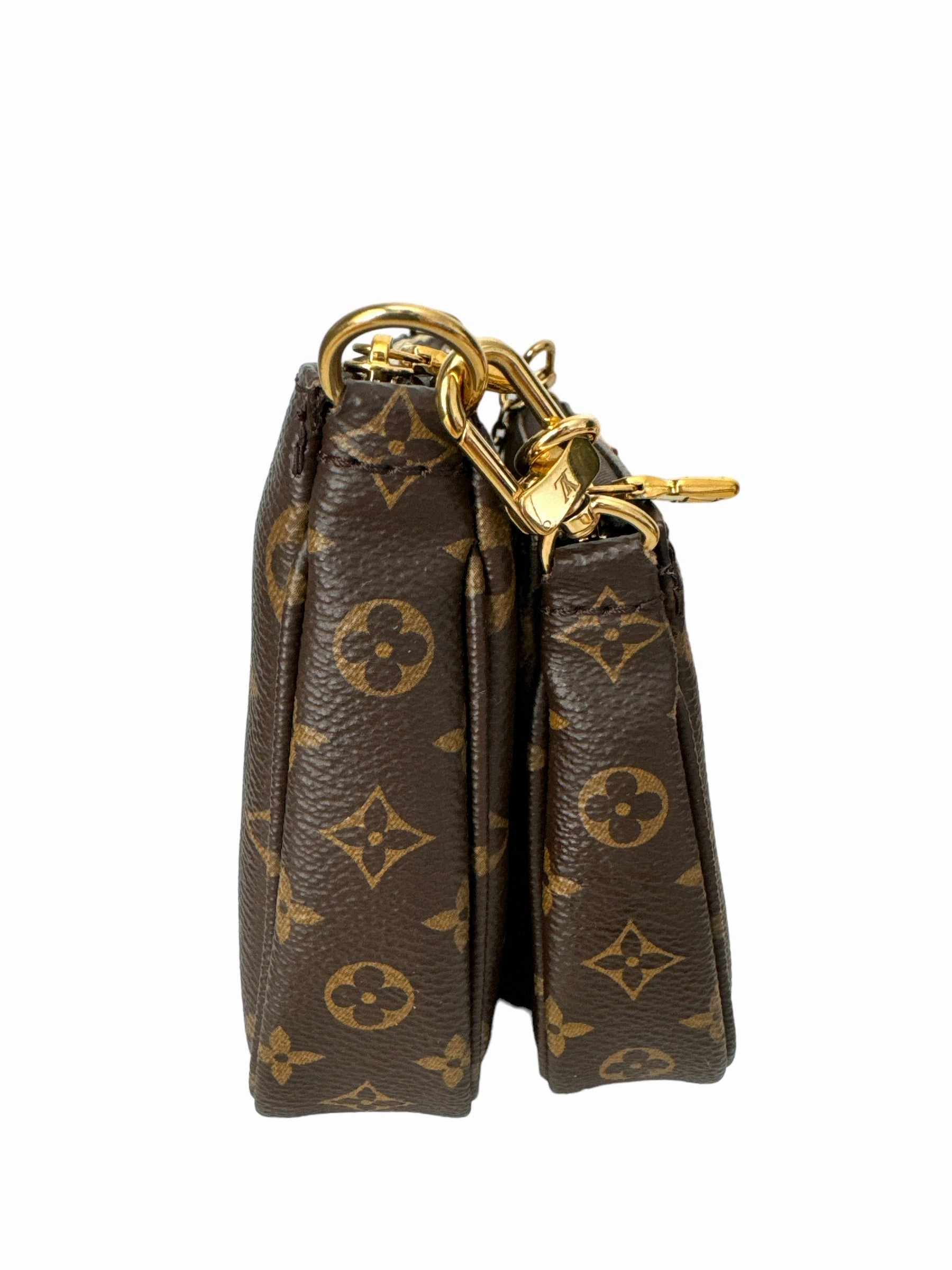Louis Vuitton Multi Pochette Accessoires Monogram Rose Clair Crossbody Bag