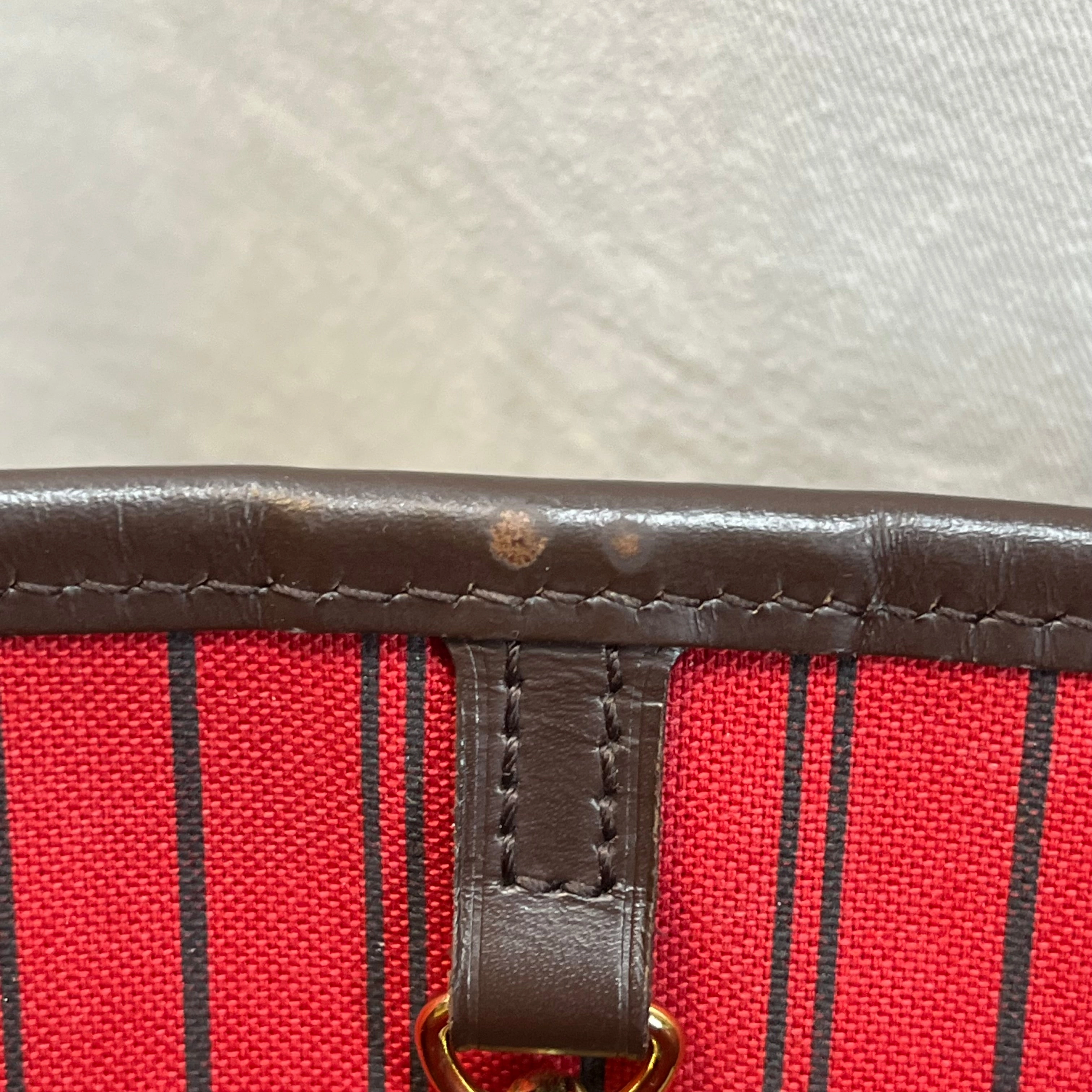 LOUIS VUITTON Neverfull MM Damier Ebene Canvas Tote Bag