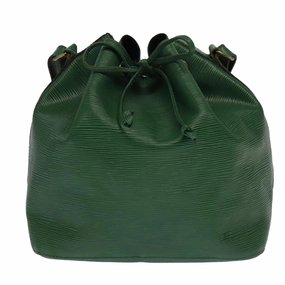 Louis Vuitton No Pm Green Leather Shoulder Bag