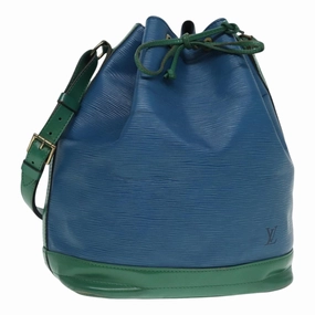 Louis Vuitton Noe Blue Leather Shoulder Bag