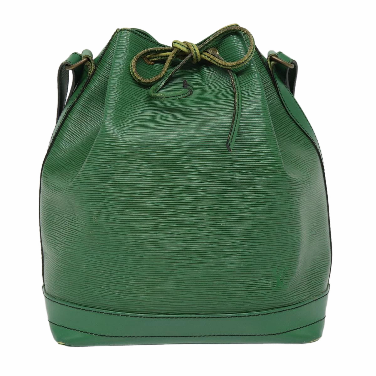 Louis Vuitton Noe Green Leather Shoulder Bag