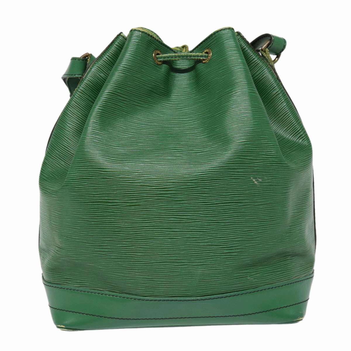 Louis Vuitton Noe Green Leather Shoulder Bag