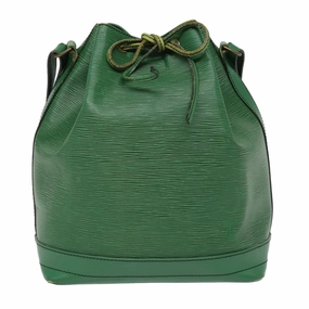 Louis Vuitton Noe Green Leather Shoulder Bag
