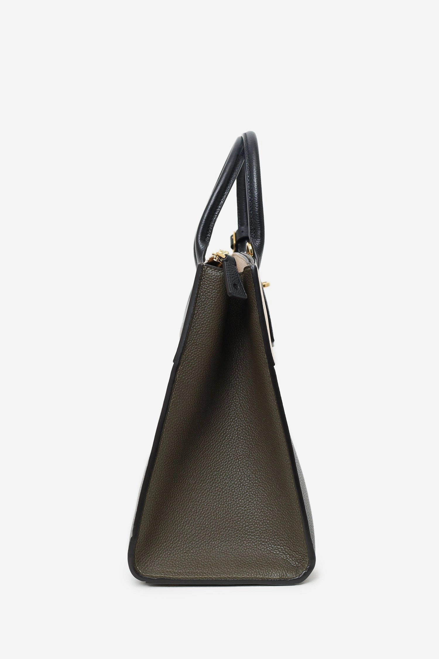 Louis Vuitton Olive/White/Black Taurillon City Steamer MM with Strap
