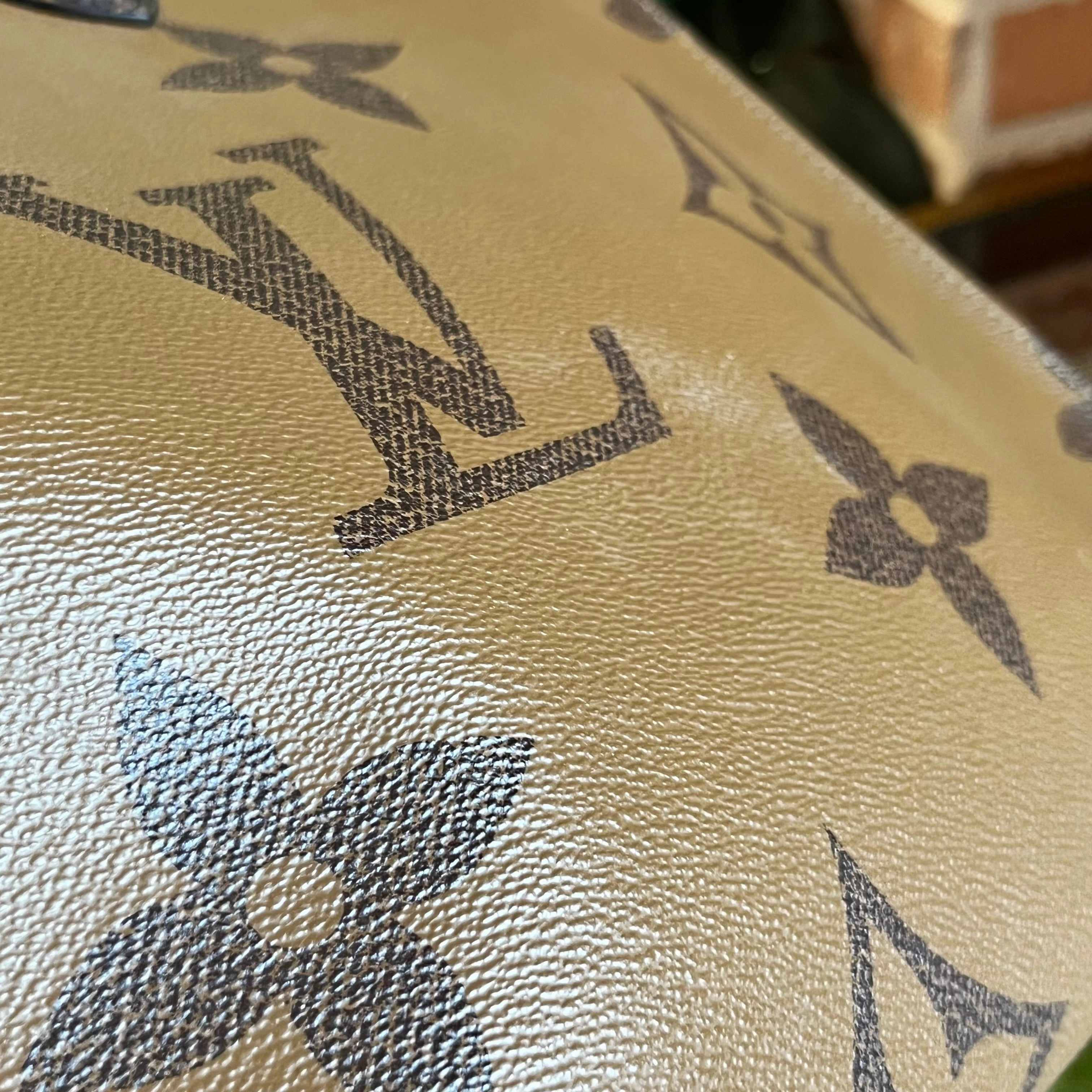 LOUIS VUITTON OnTheGo GM Giant Monogram Reverse Canvas Tote Bag