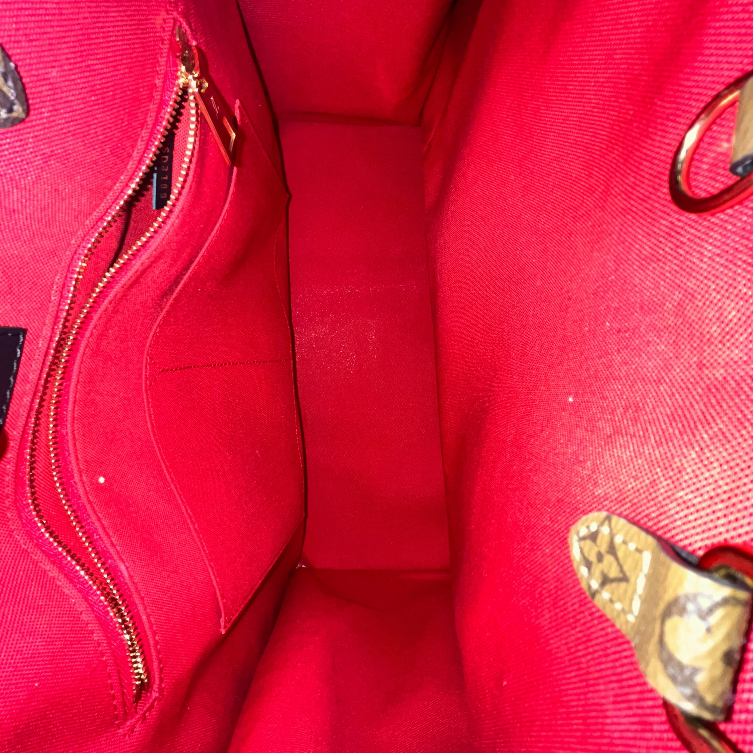 LOUIS VUITTON OnTheGo GM Giant Monogram Reverse Canvas Tote Bag