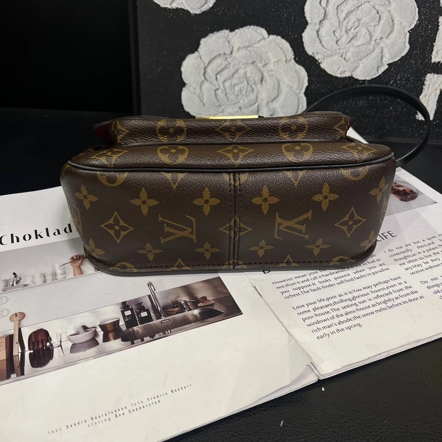 Louis Vuitton Passy Monogram Crossbody Bag Brown
