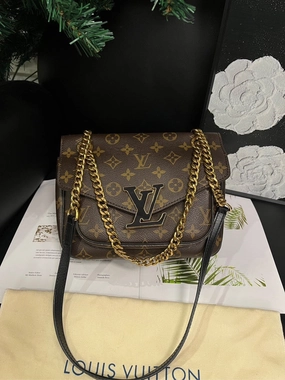 Louis Vuitton Passy Monogram Crossbody Bag Brown