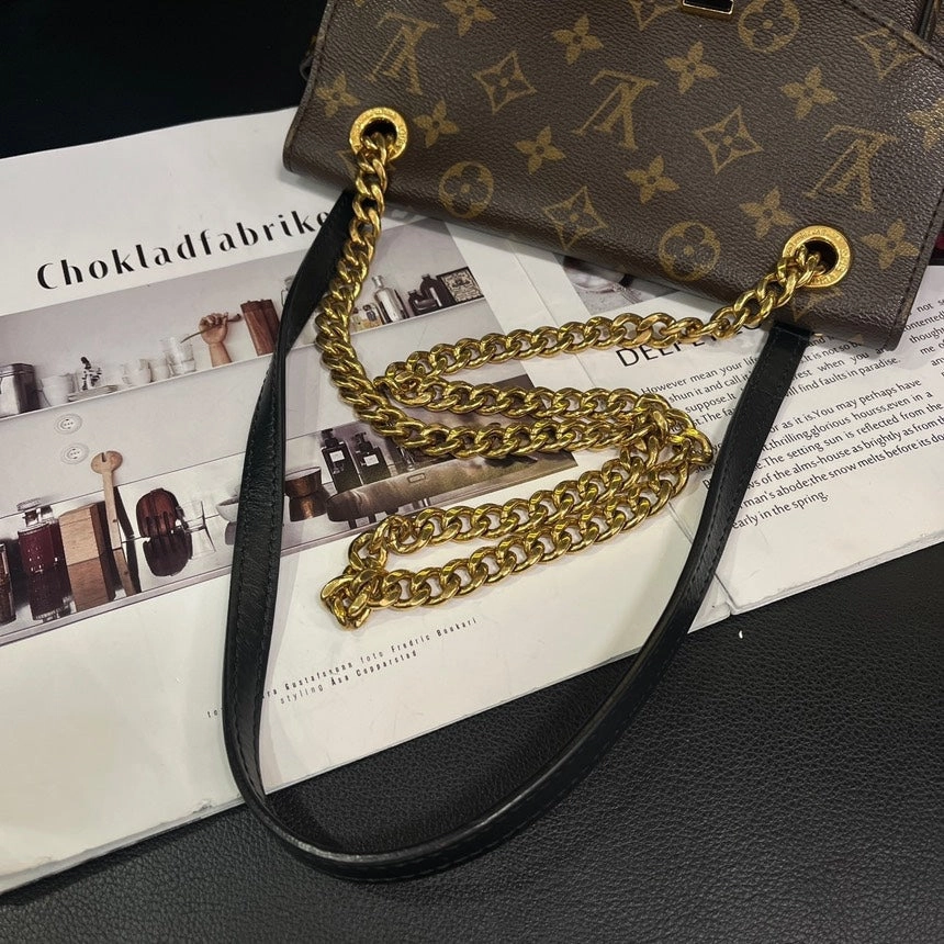 Louis Vuitton Passy Monogram Crossbody Bag Brown